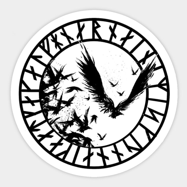 Ravens and Runes Sticker by SGS